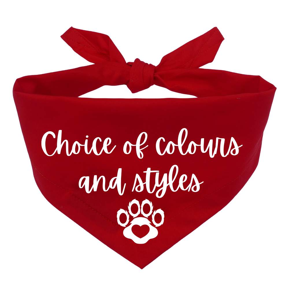 Custom Printed Dog Bandana Dudiedog